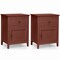 Costway 2PCS Nightstand with Drawer Accent Side End Table Storage Cabinet White\Natural